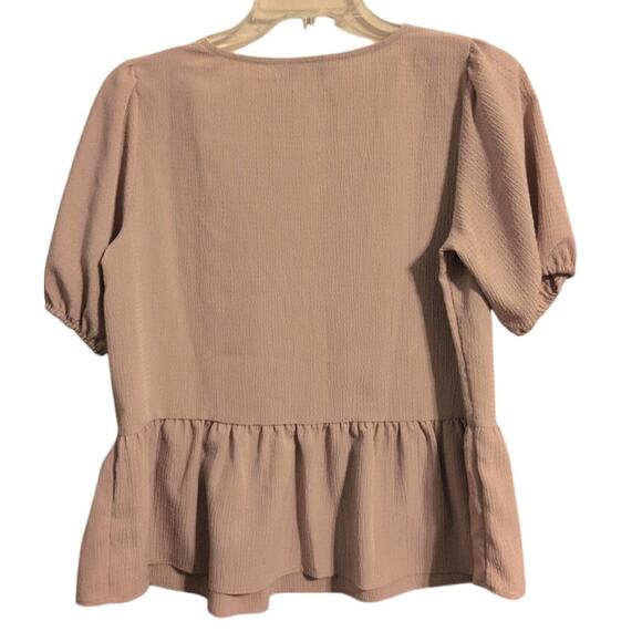 Nine West Pink Pumplo Shirt Size PS (Petite Small) Cute & Flirty Top - Picture 4 of 4